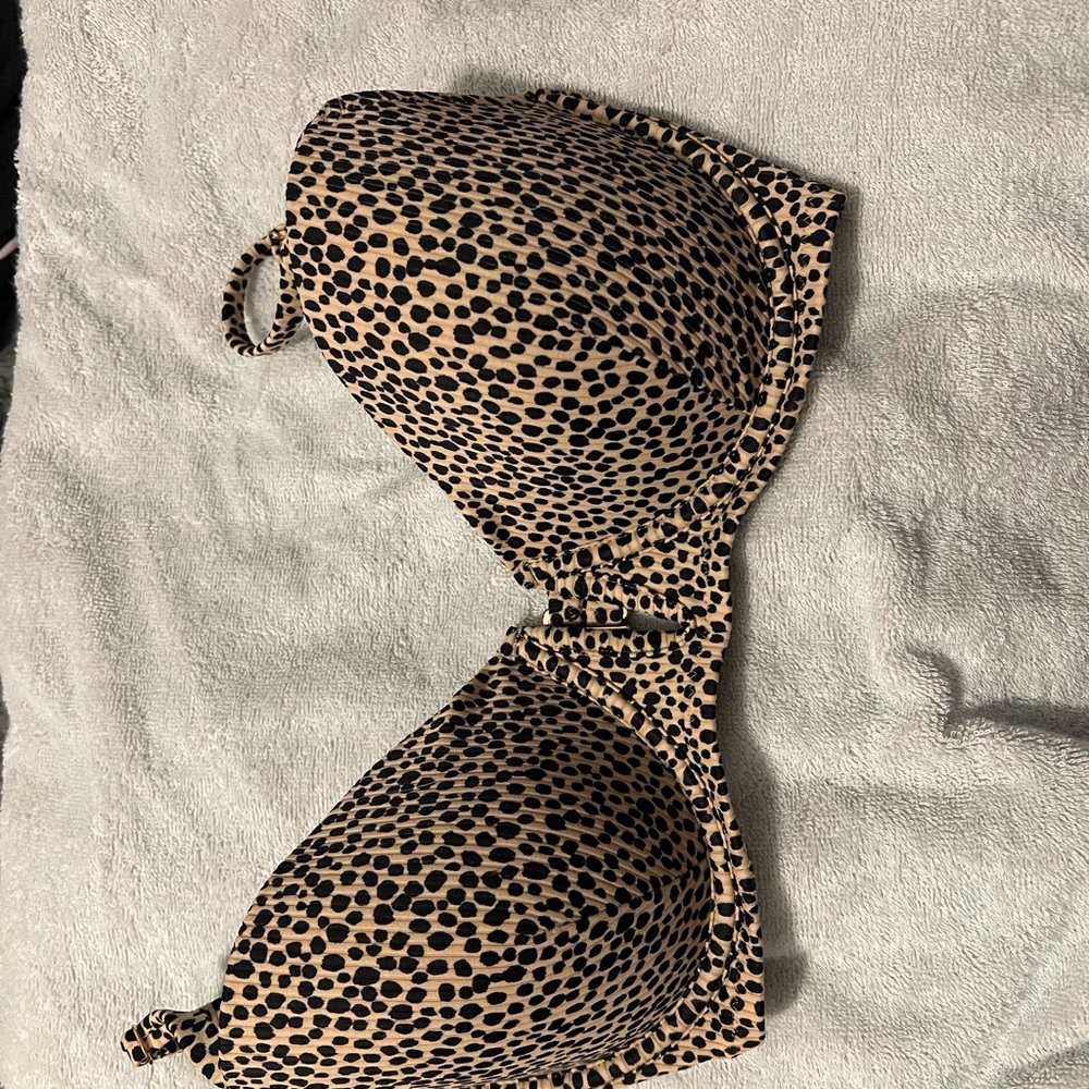 Animal Print Bikini Top